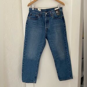 NWT Levi’s 501 original cropped jeans 31 x 26